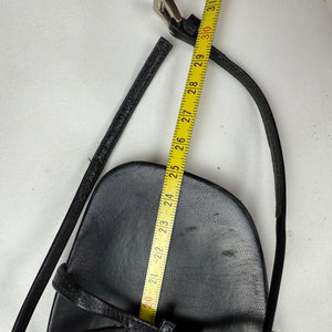 Black real leather heels sandals (37)