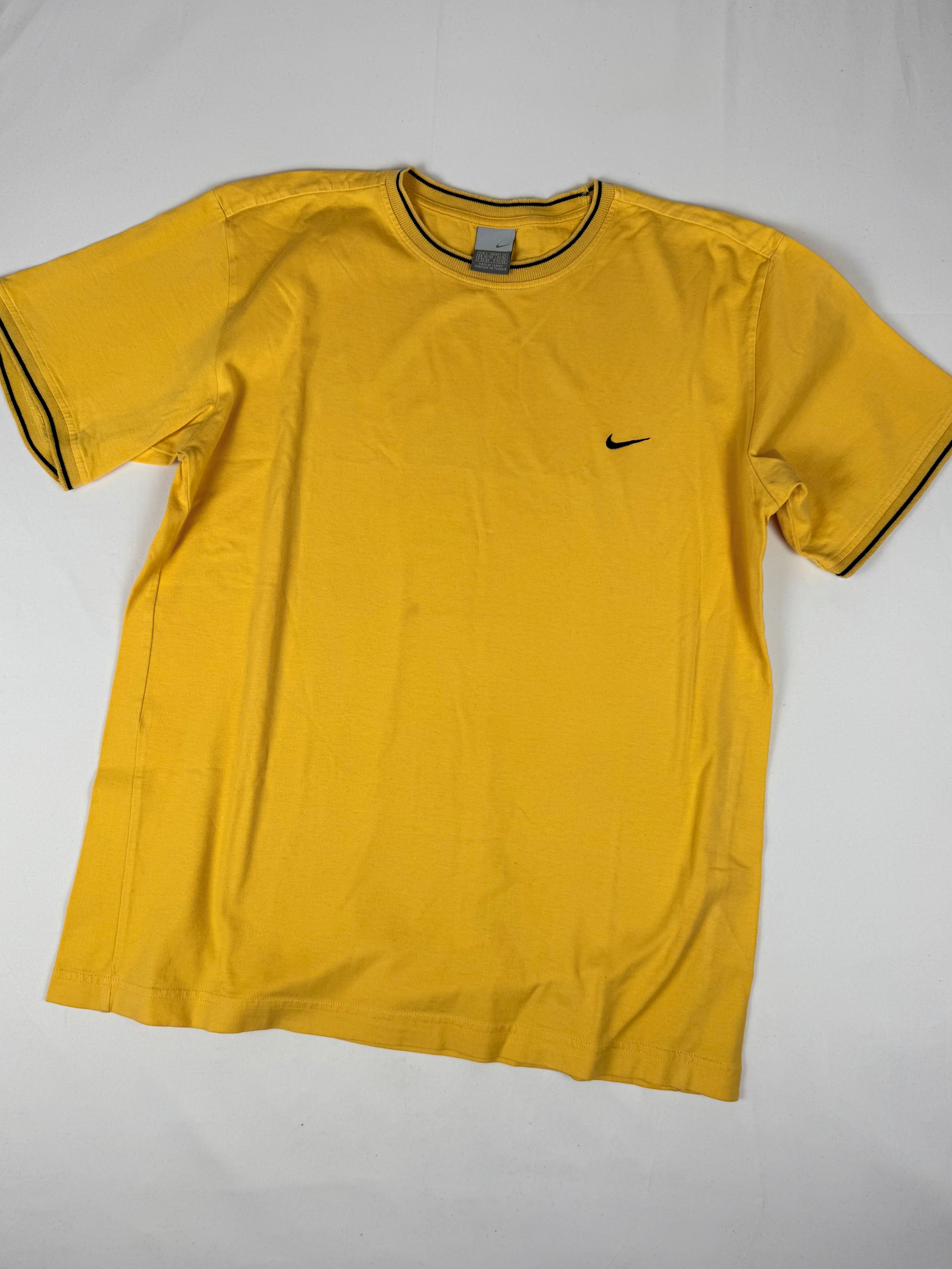 Yellow swoosh logo cotton tee (XL)