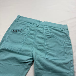 Blue denim low rise skinny pants (S)