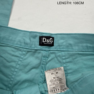 Blue denim low rise skinny pants (S)