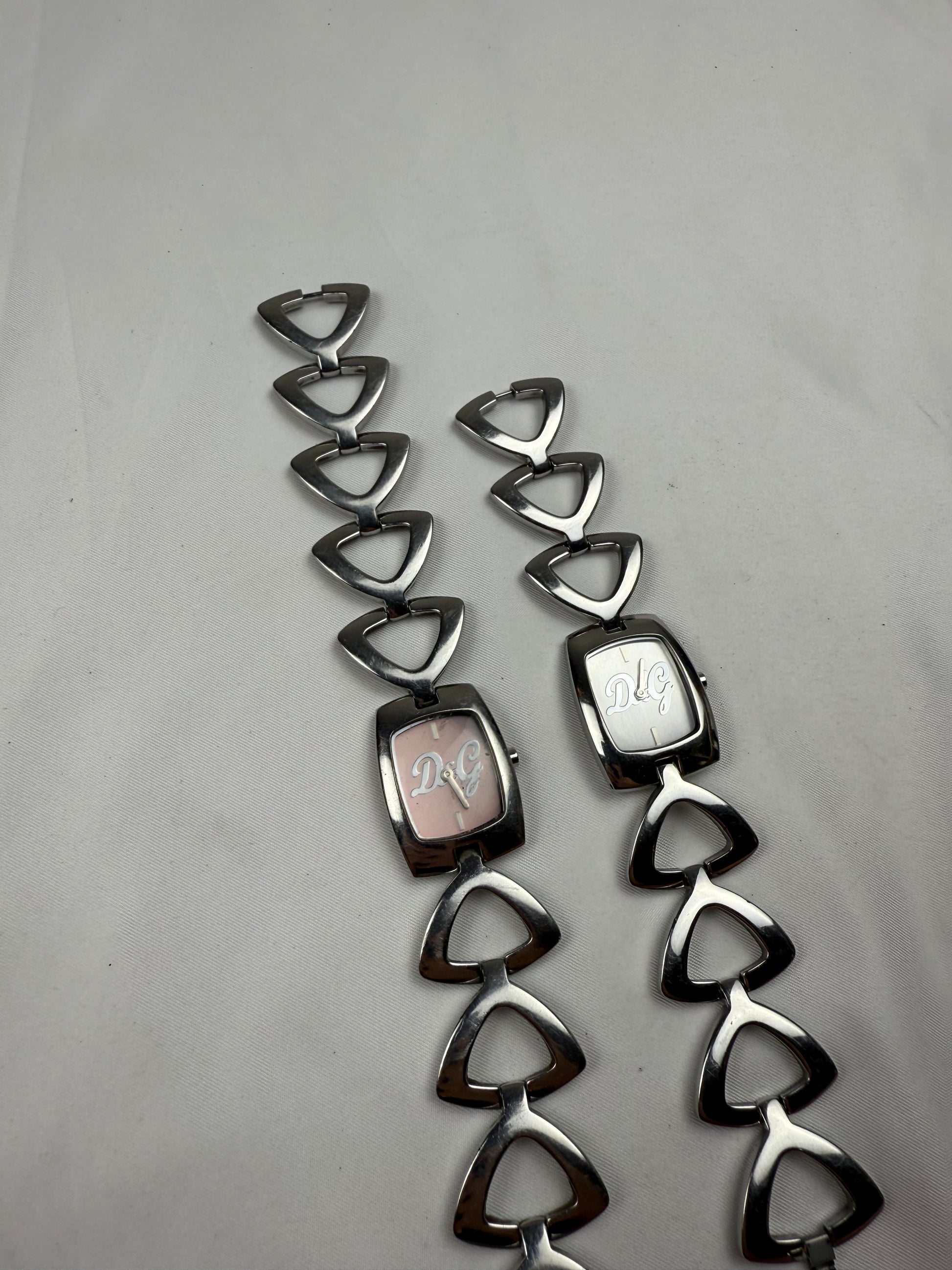 Vintage silver inox bracelet jewelry watch