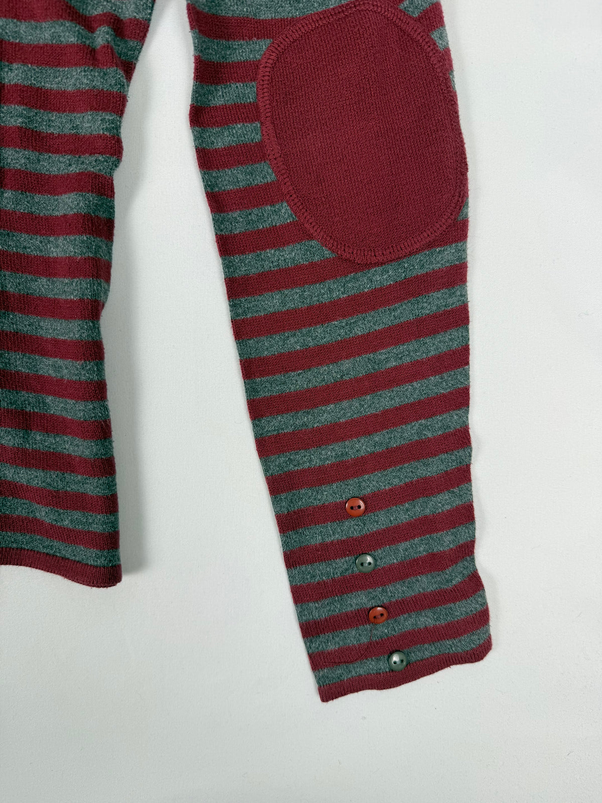Pull en coton à rayures rouges (L)