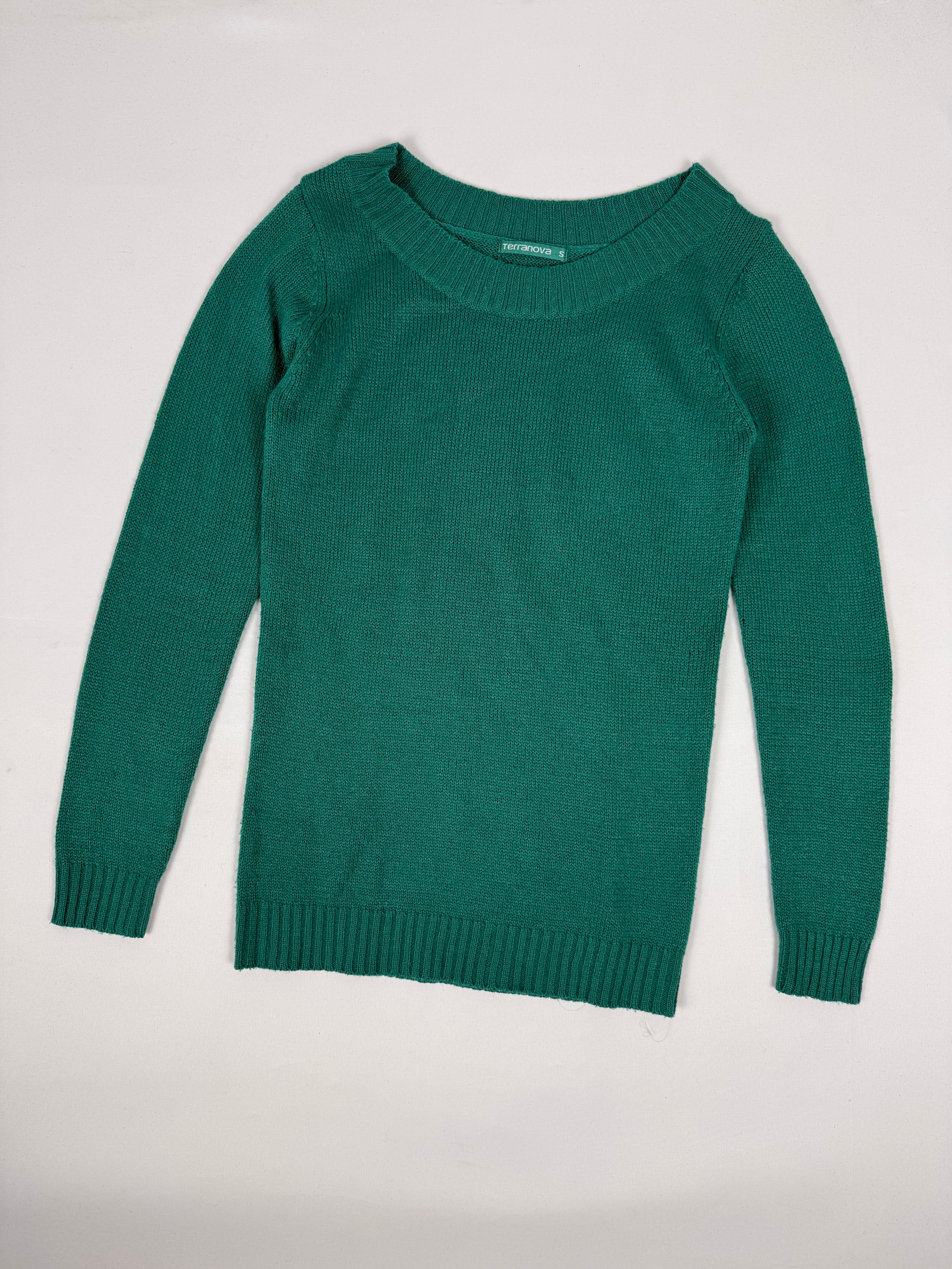 Pull vert ajusté (S)