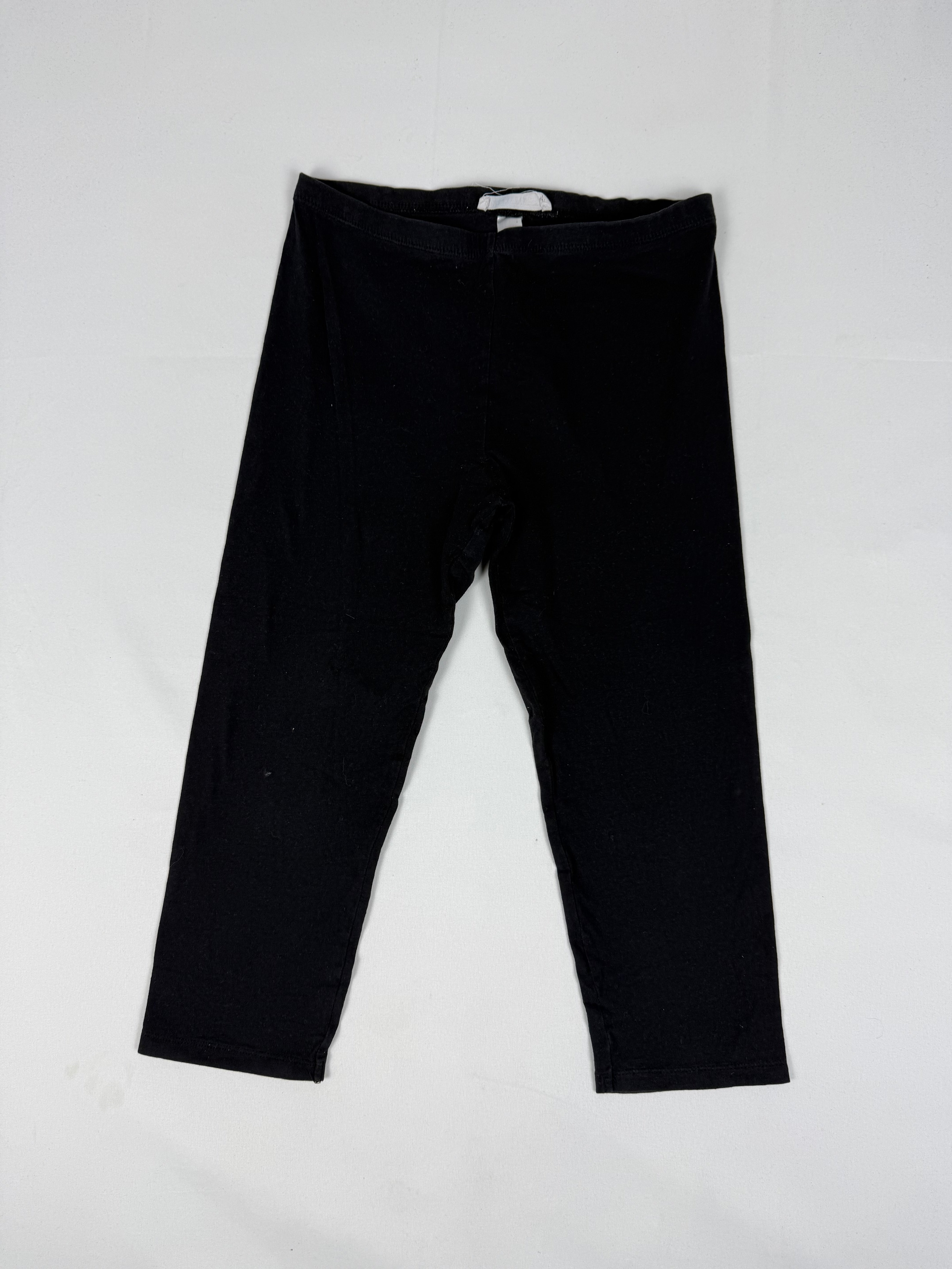 Black cotton low rise capri leggings pants (S/M)
