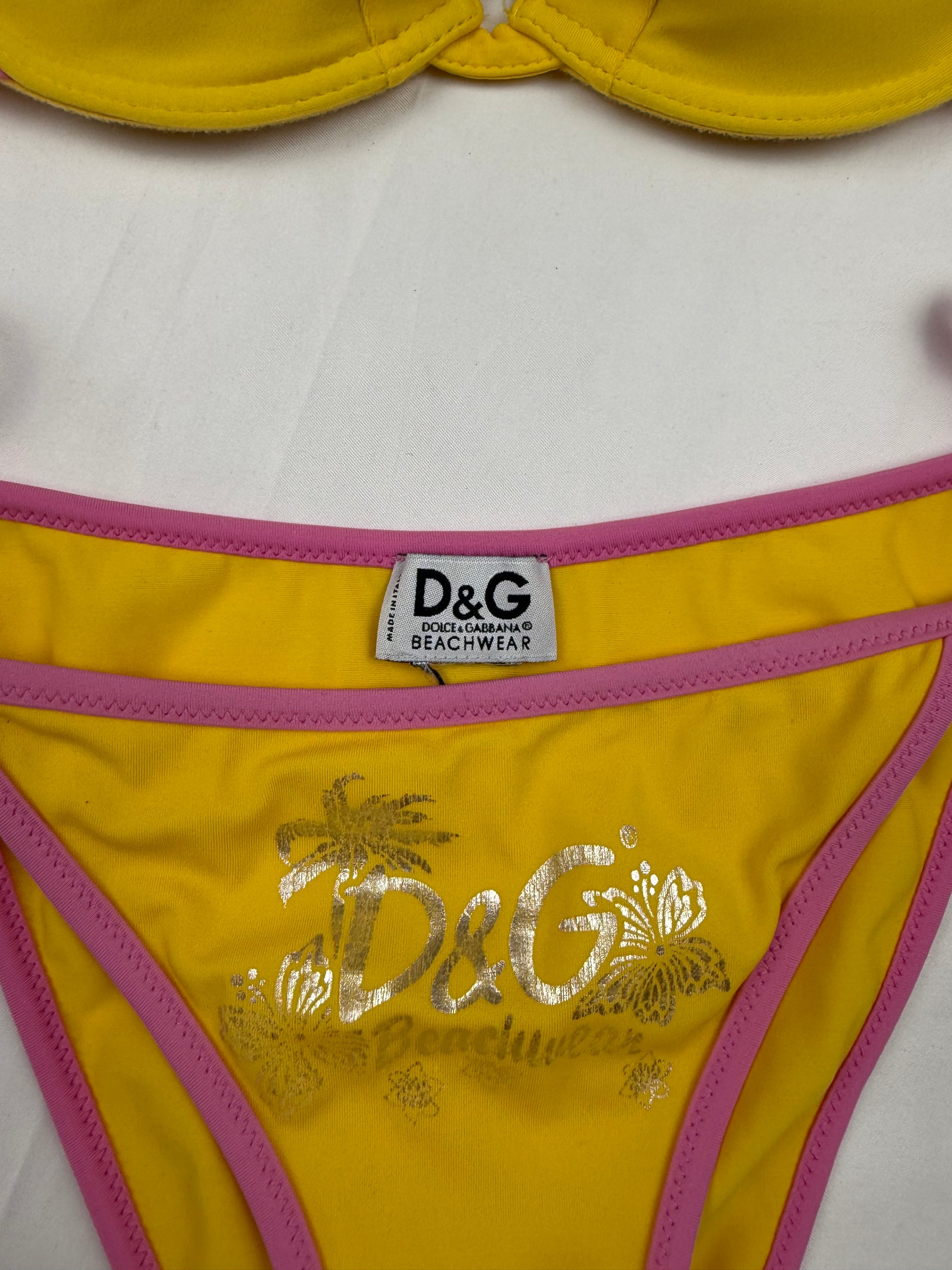Yellow pads bikini set (S)