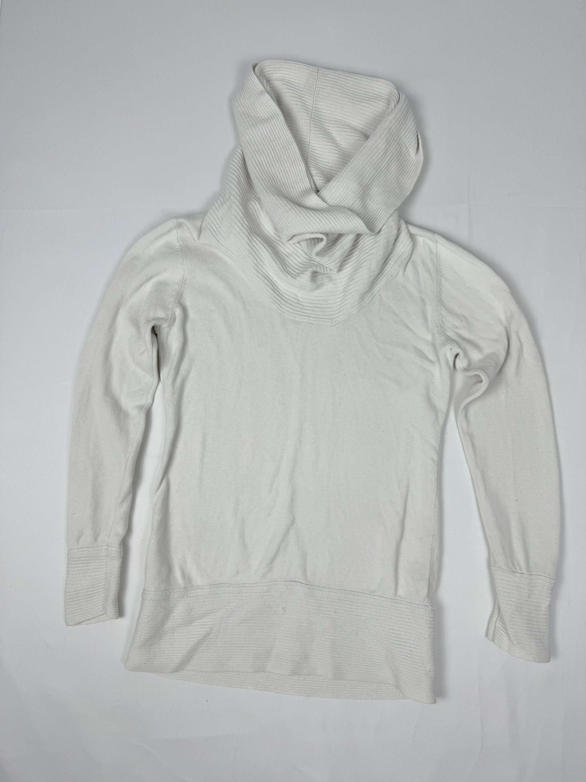 White turtleneck 100% cotton jumper (S/M)