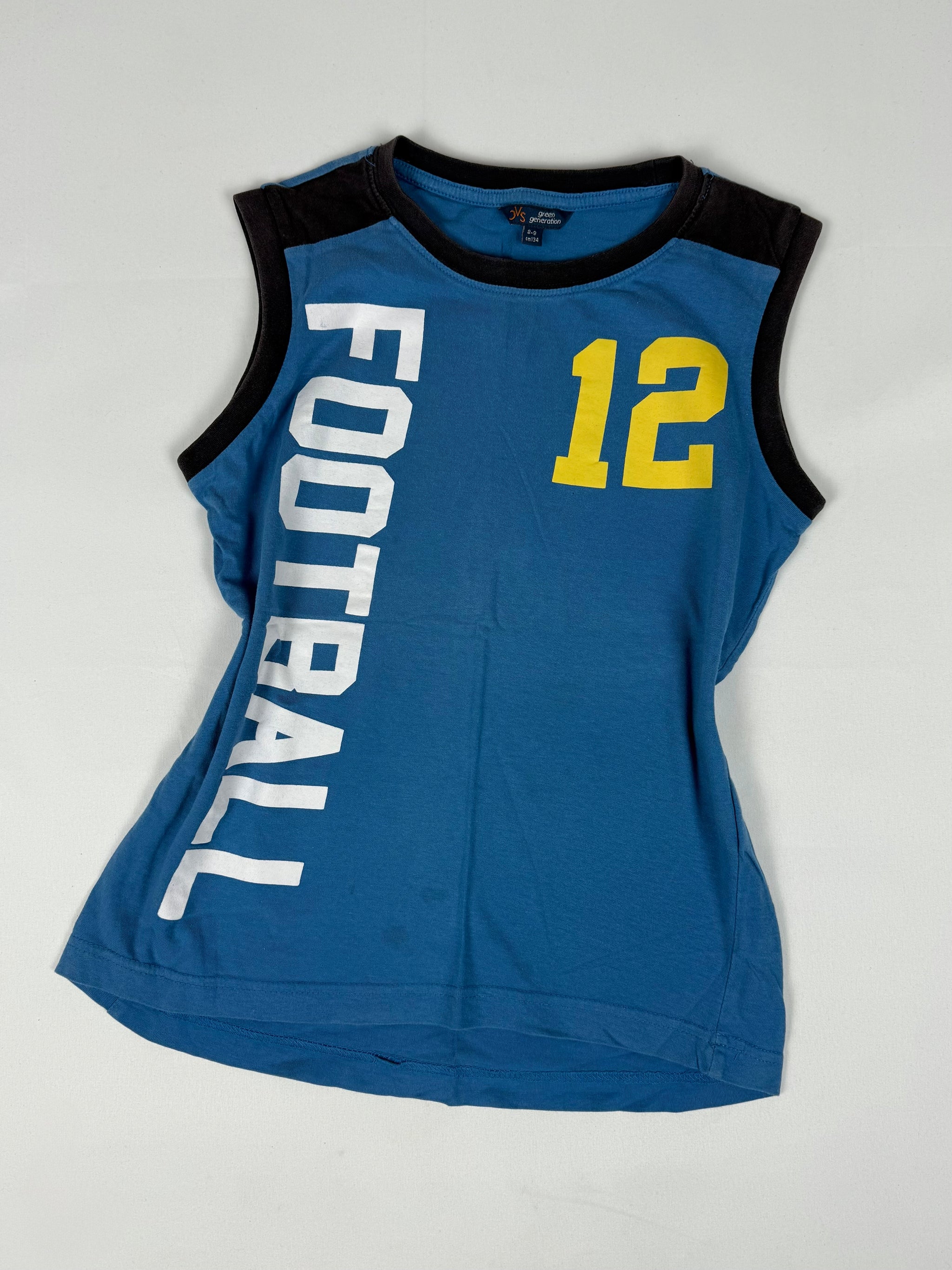 Blue activewear graphic top (S)