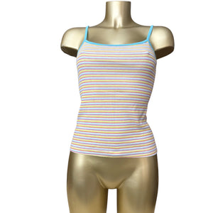 Yellow striped cotton cami top (M/L)