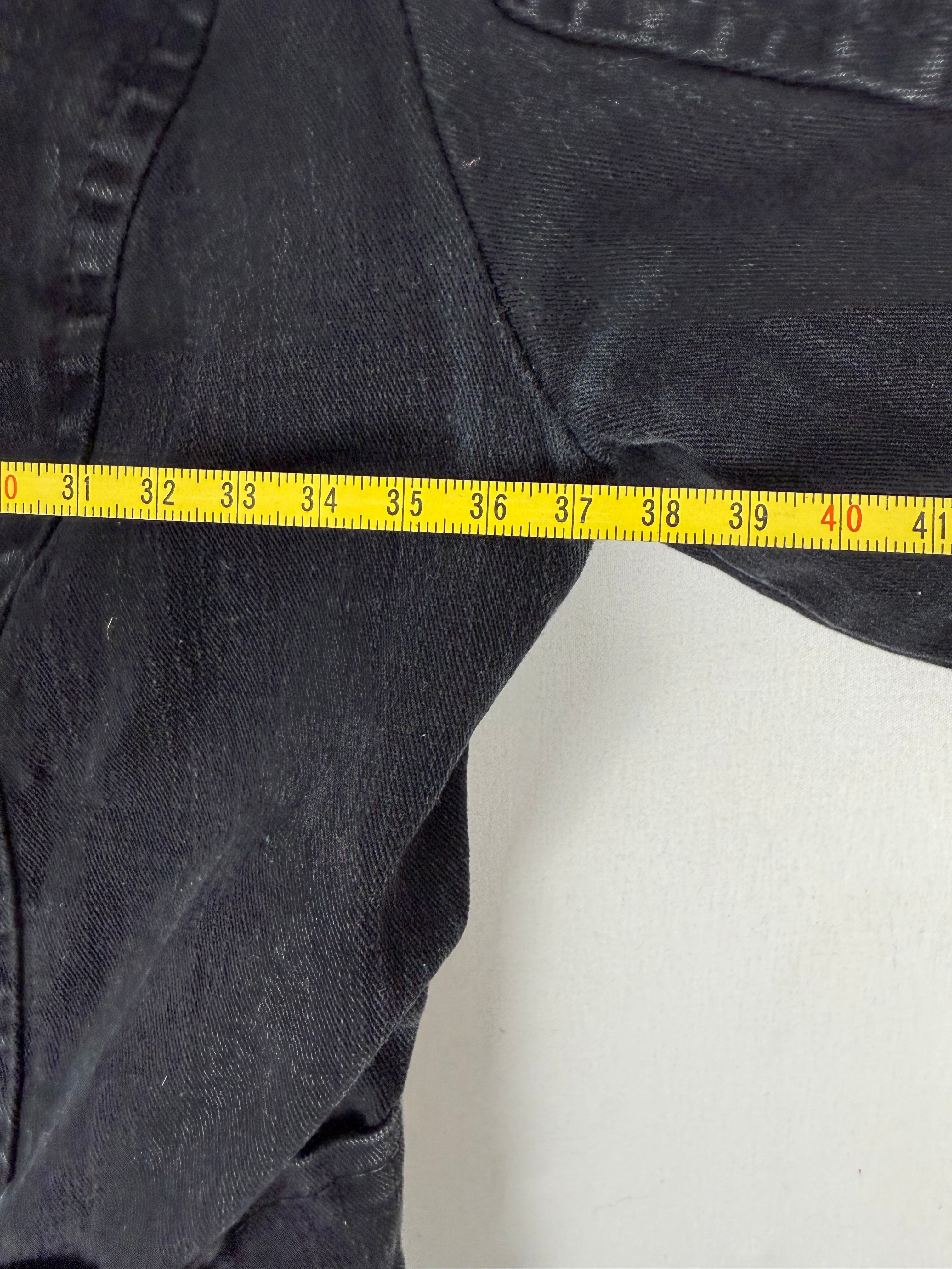 Blazer de bureau noir zippé (M)