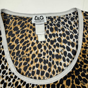Panther print lycra tight fit tee (XS/S)