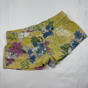 Yellow floral low rise mini short (XS/S)