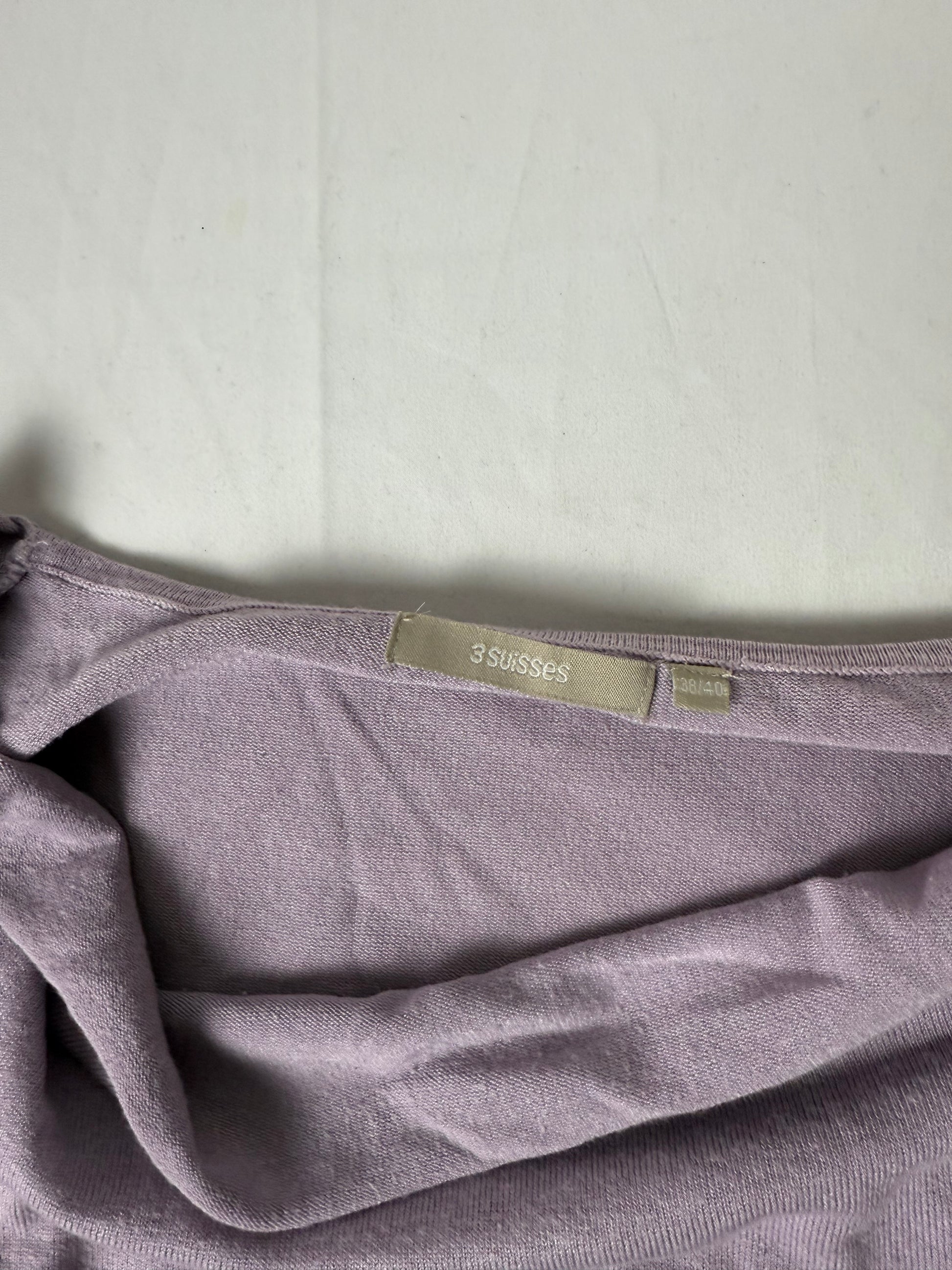 Lilac off shoulder cotton jumper (M/L)