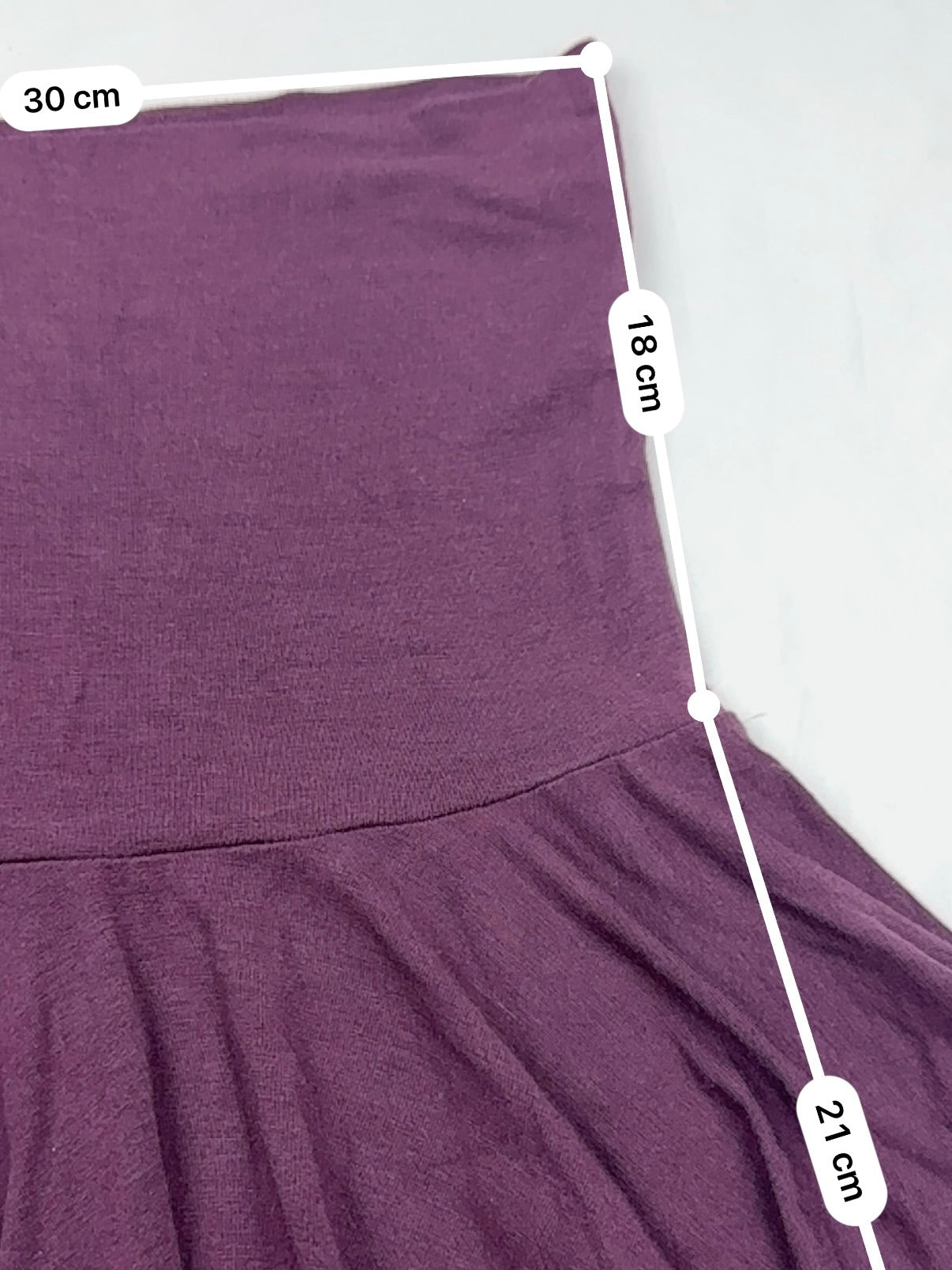 Cotton low rise pleated mini skirt (S)