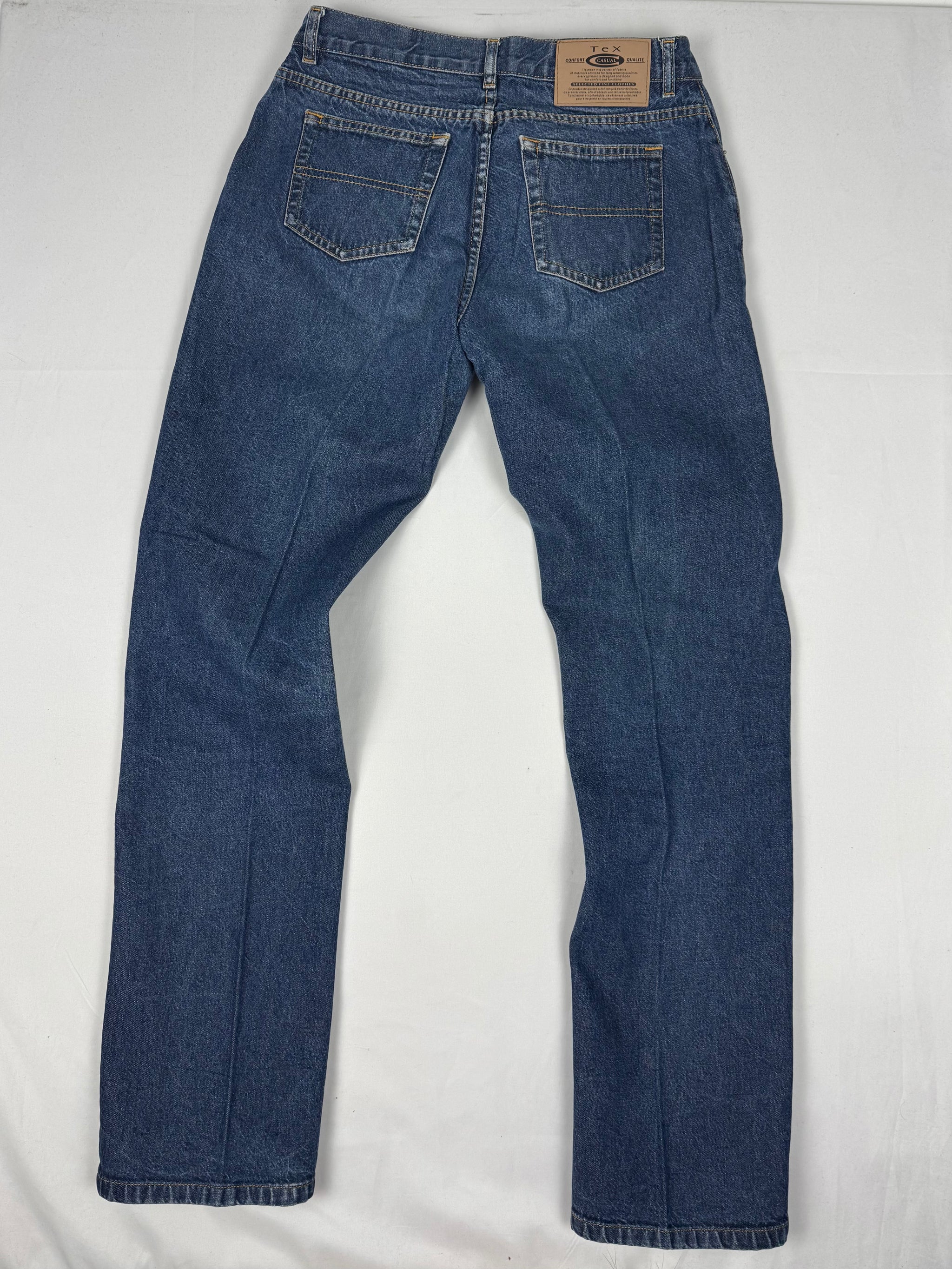 Navy mid rise baggy pants (S/M)