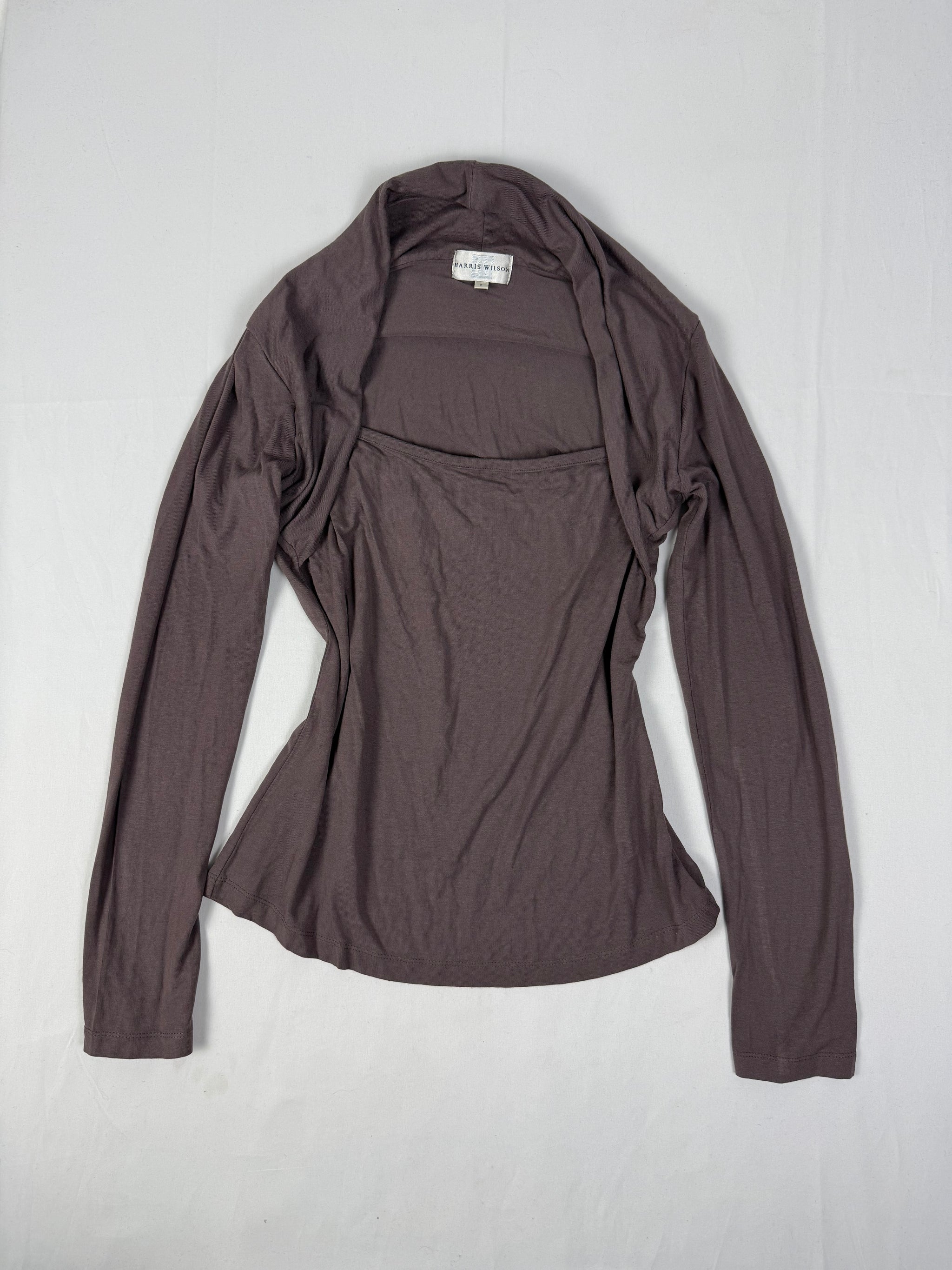 Brown stretchy long sleeves top (M/L)