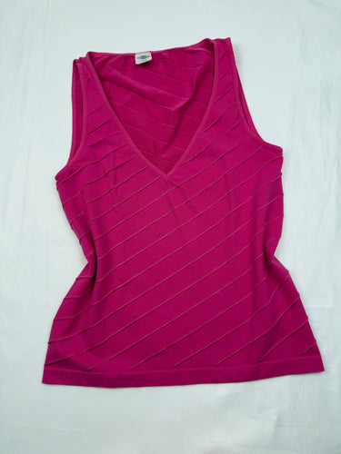 Pink striped super stretchy tank top (S/M)