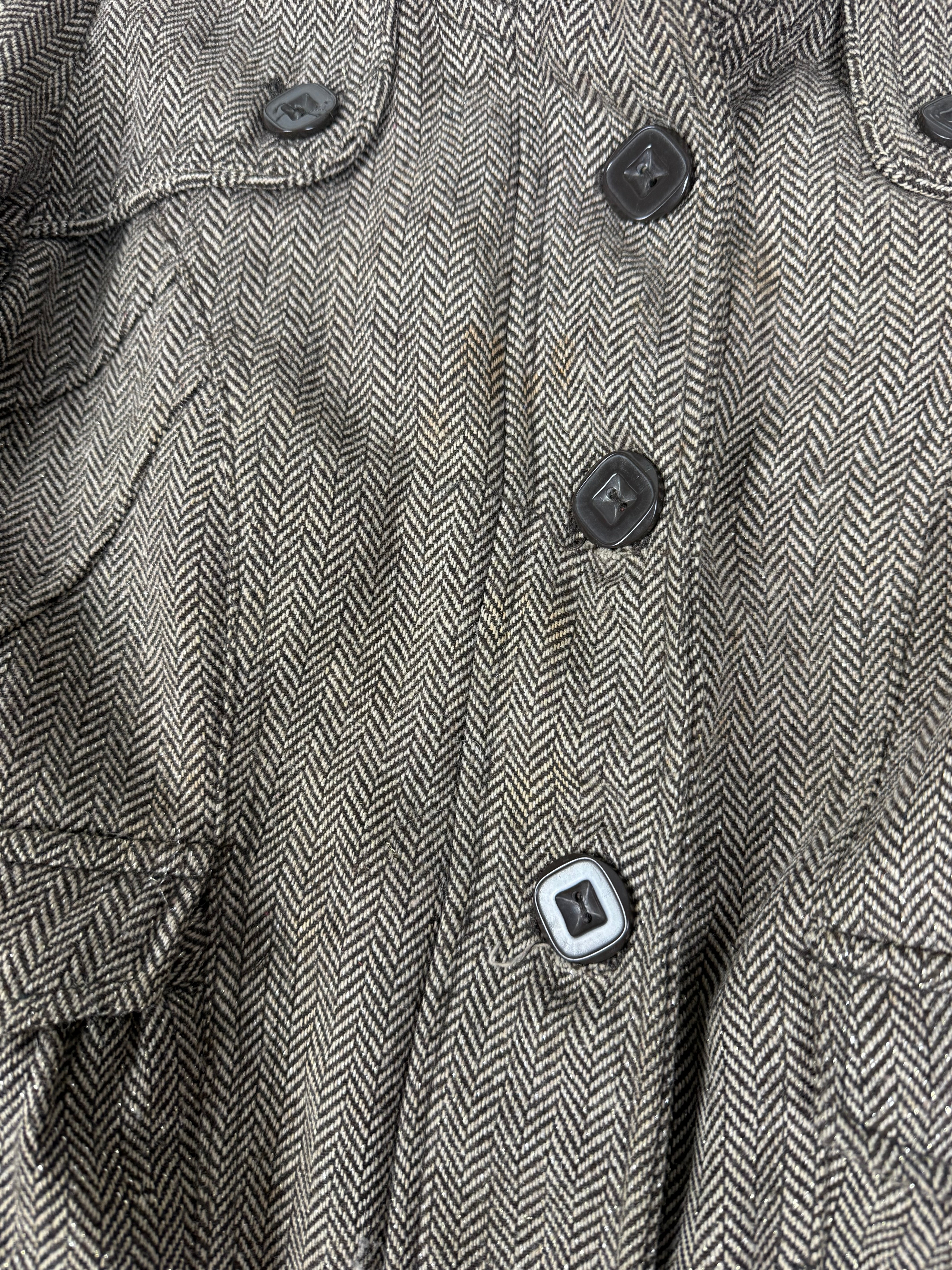 Brown spring biker jacket (M)