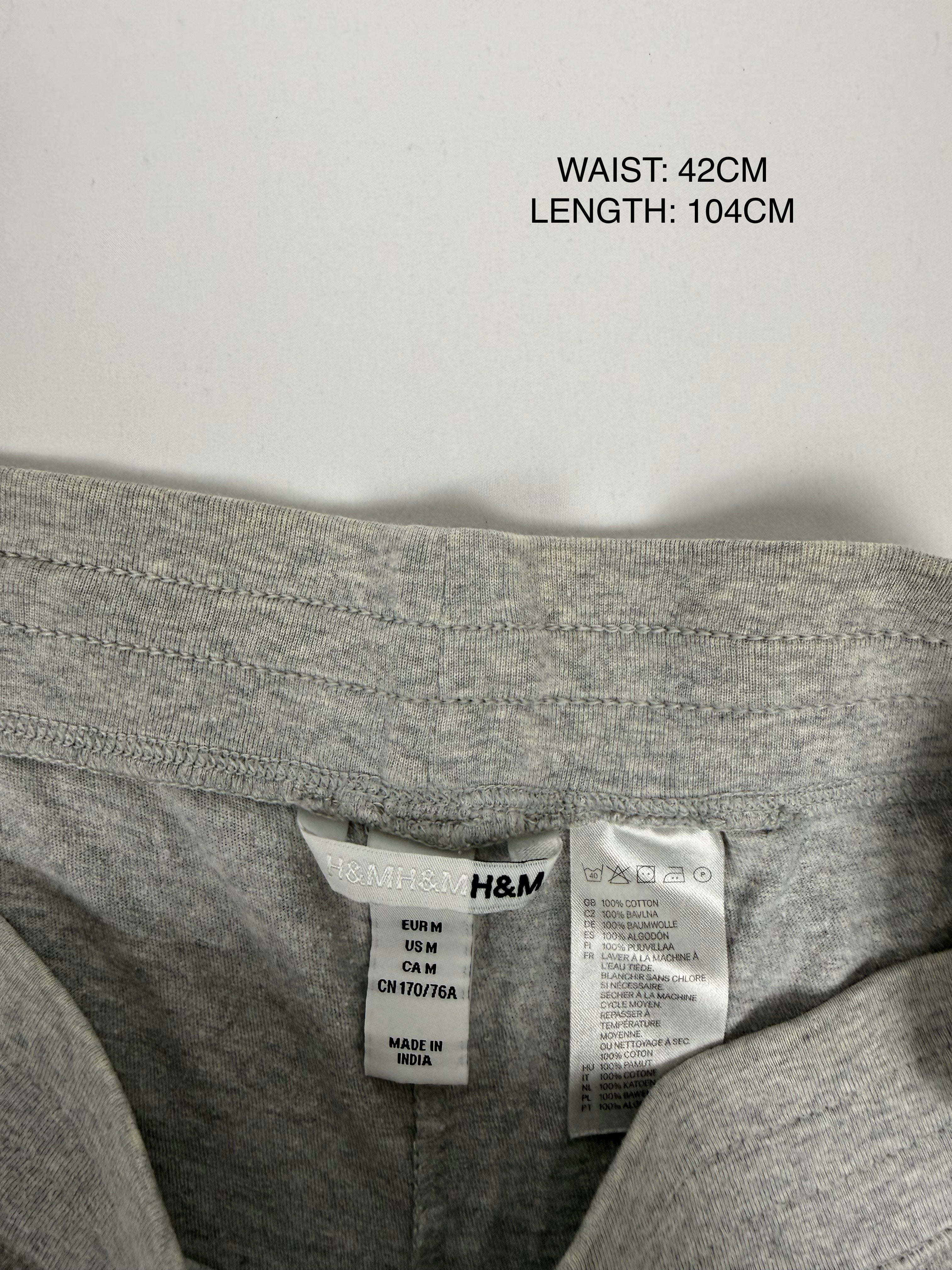 Grey low rise baggy pants (L)