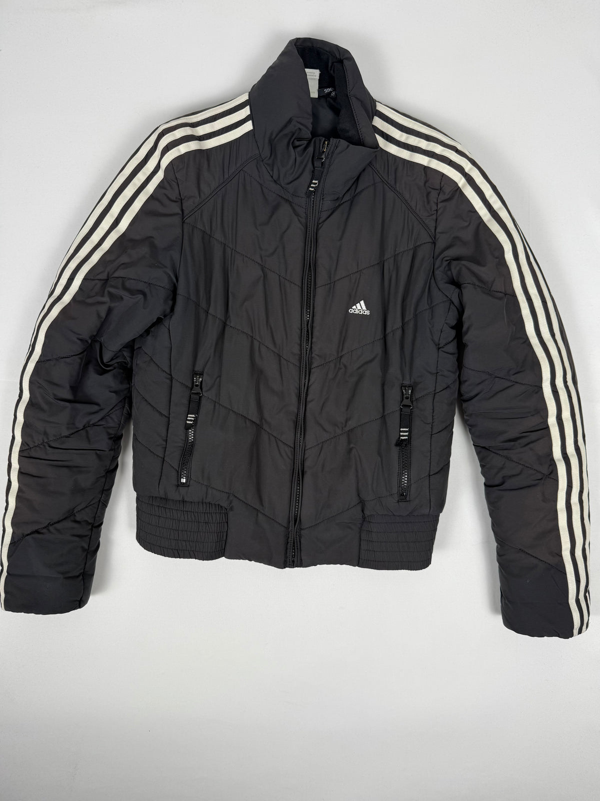Blazer de bureau noir zippé (M)