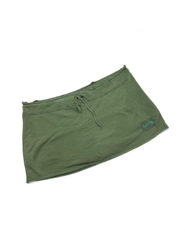 Khaki cotton low rise mini skort (L/XL)