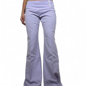 Lilac low rise office flare pants (M/L)