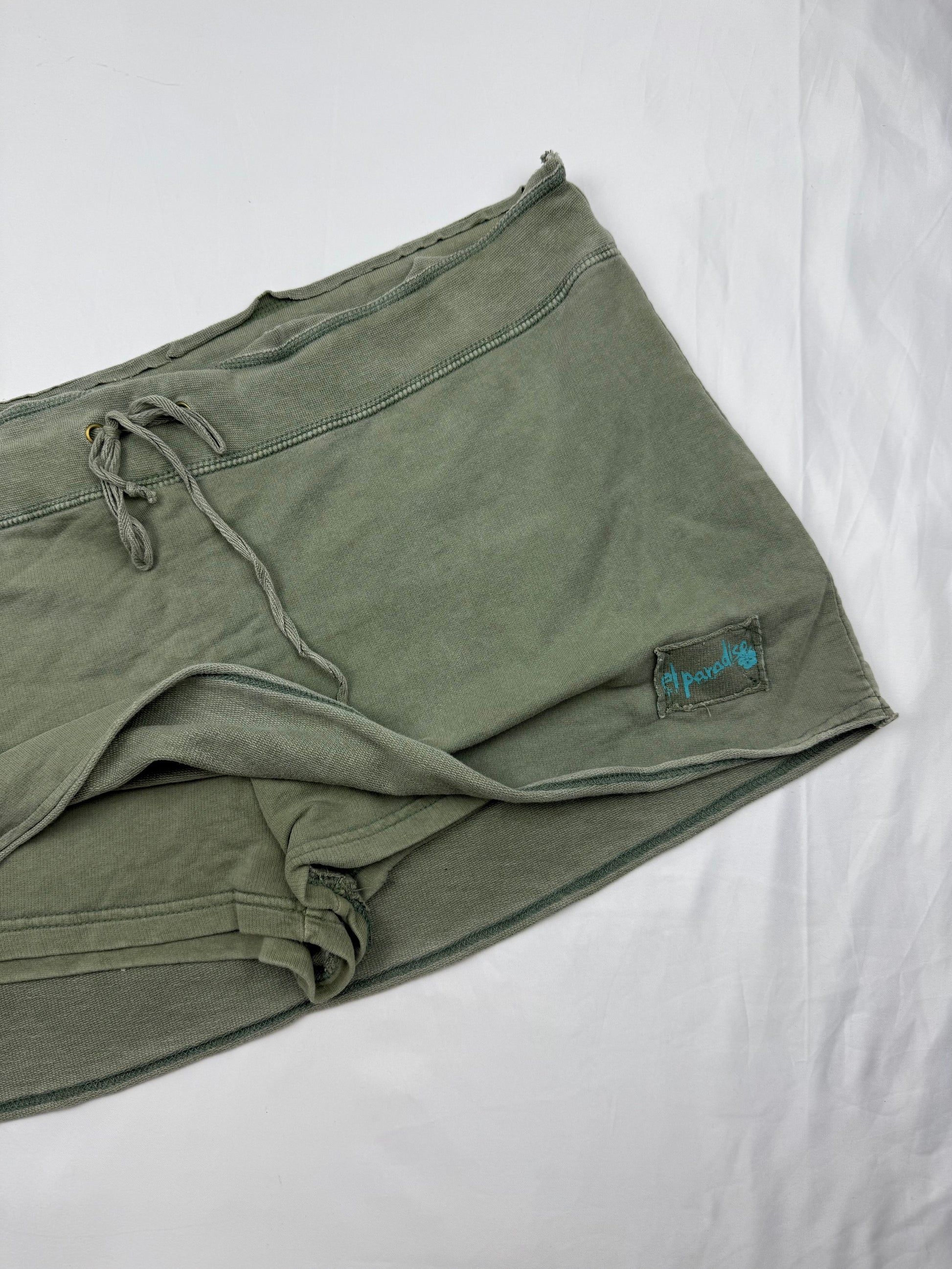 Khaki cotton low rise mini skort (L/XL)