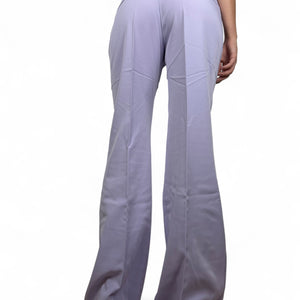 Lilac low rise office flare pants (M/L)
