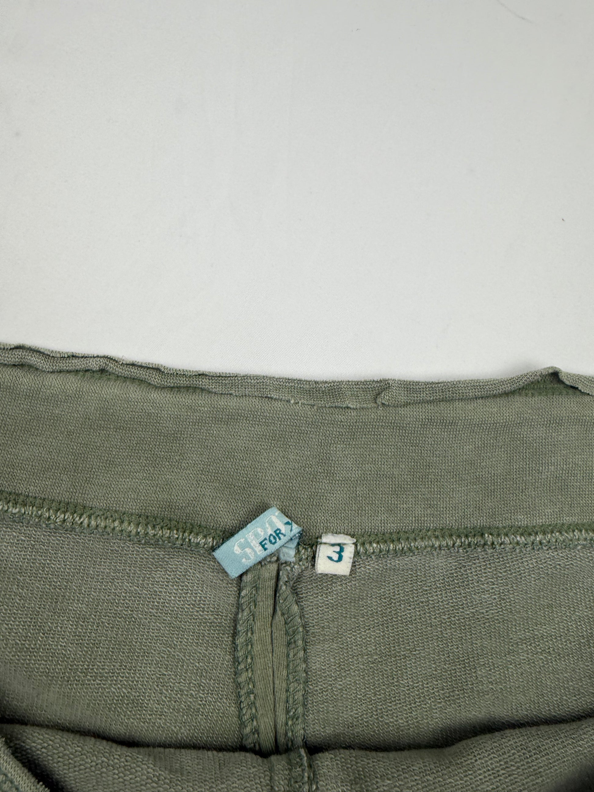Khaki cotton low rise mini skort (L/XL)