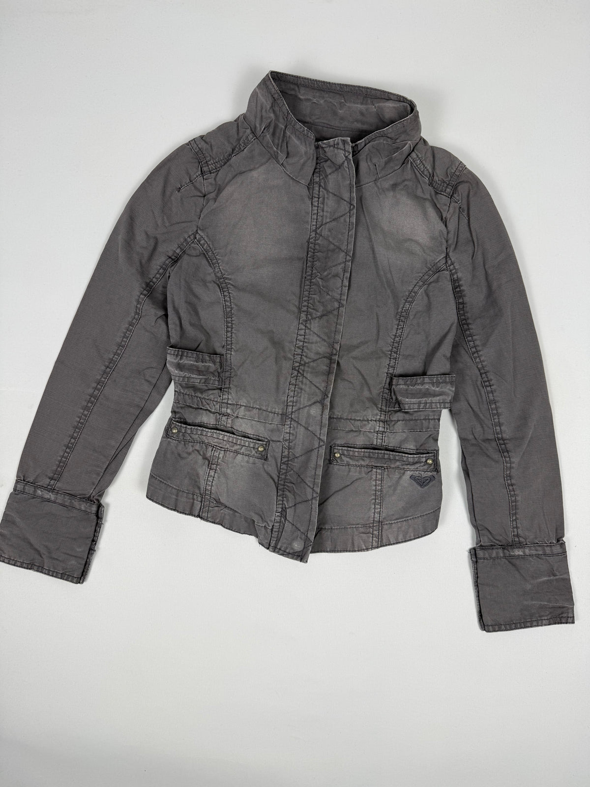 Blazer de bureau noir zippé (M)