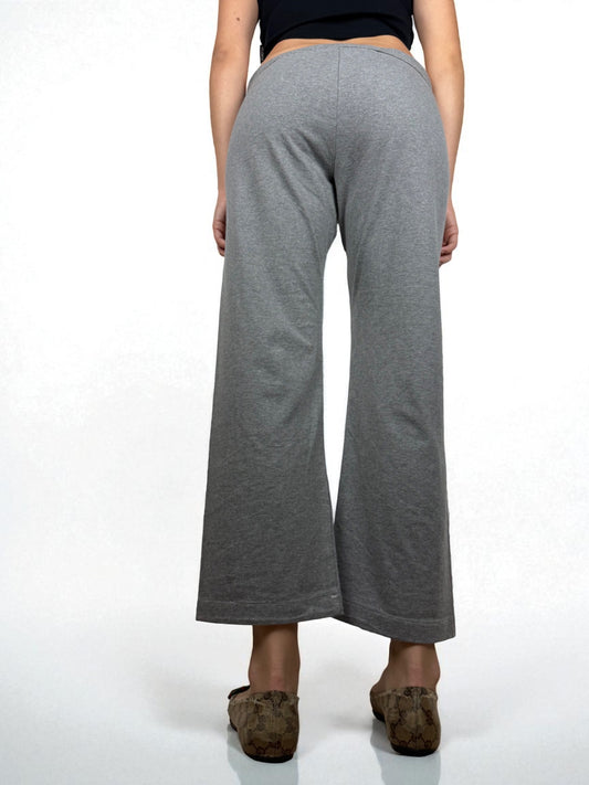Grey low rise joggers baggy pants (M)