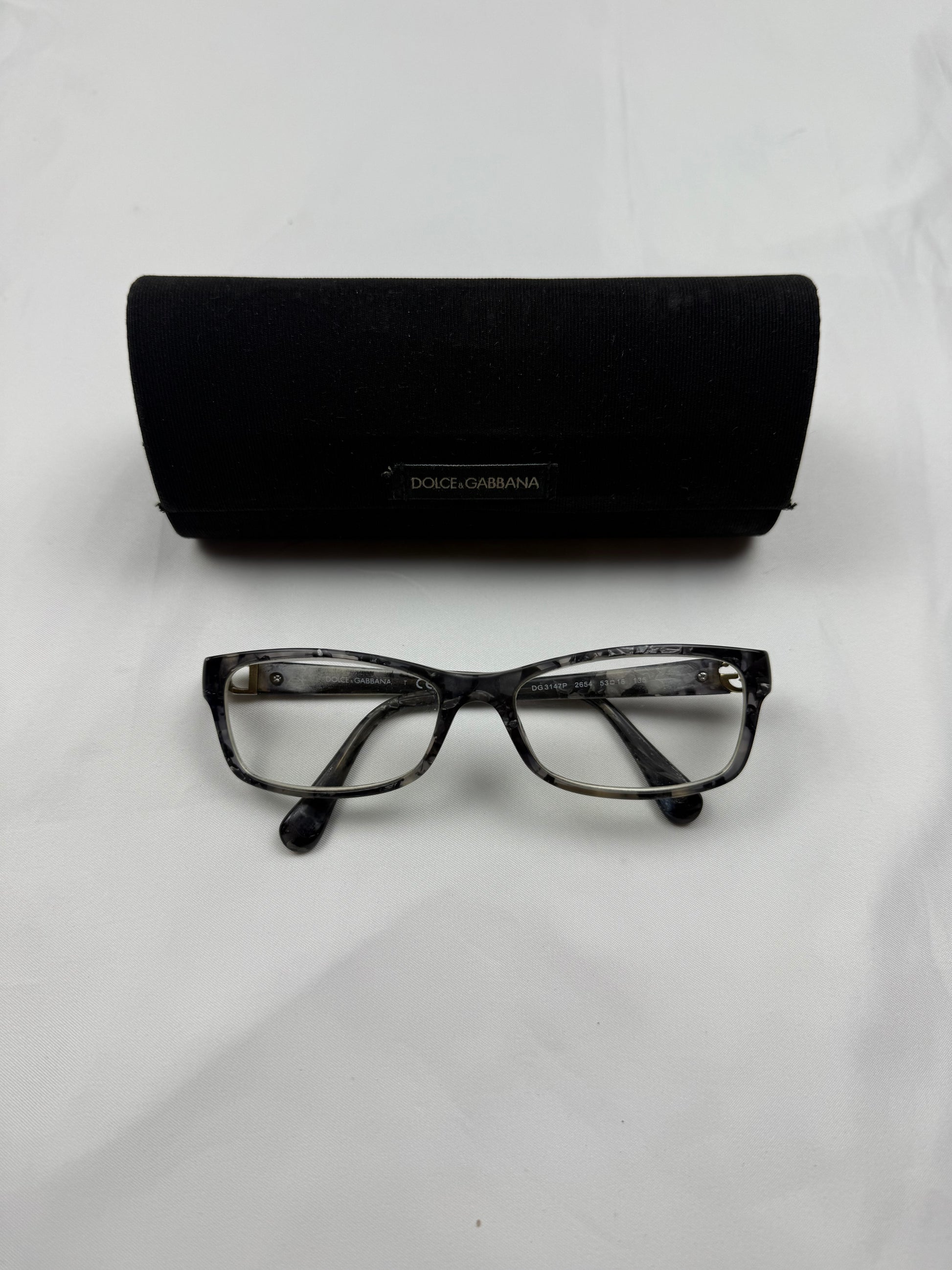 Grey 2000s office glasses (with prescription)