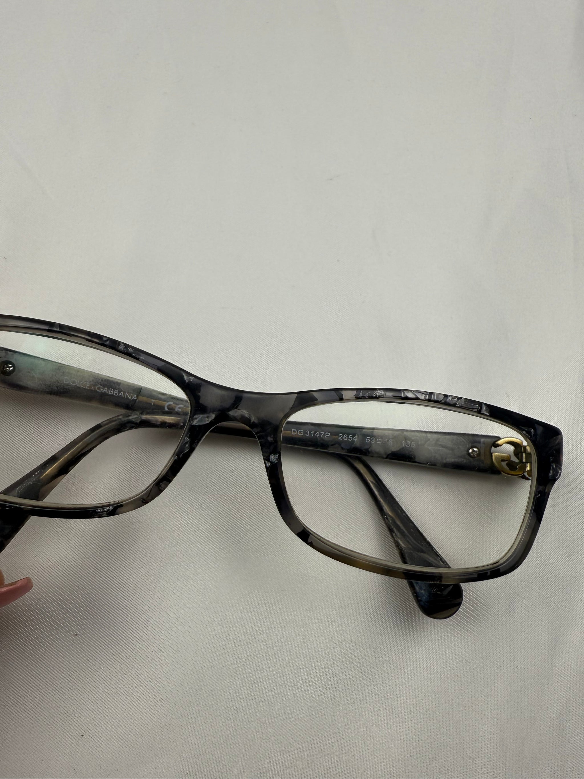Grey 2000s office glasses (with prescription)