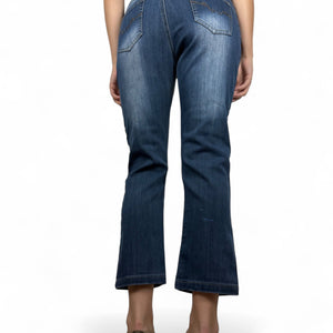 Blue low waist denim pants (S/M)