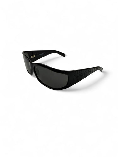 Black 2000s logo sunglasses