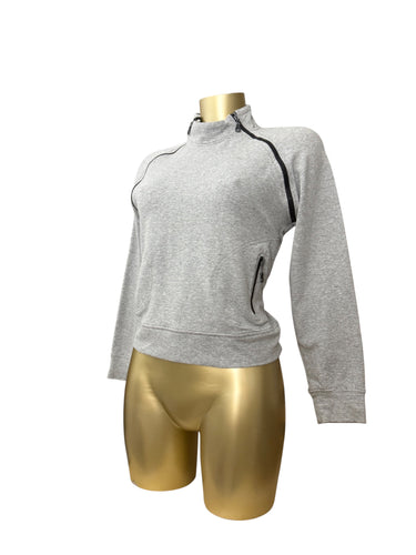 Grey zip up sweatshirt (S/M)