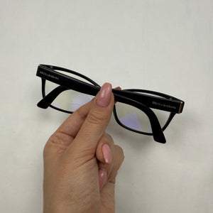 Black 2000s office glasses (with prescription)