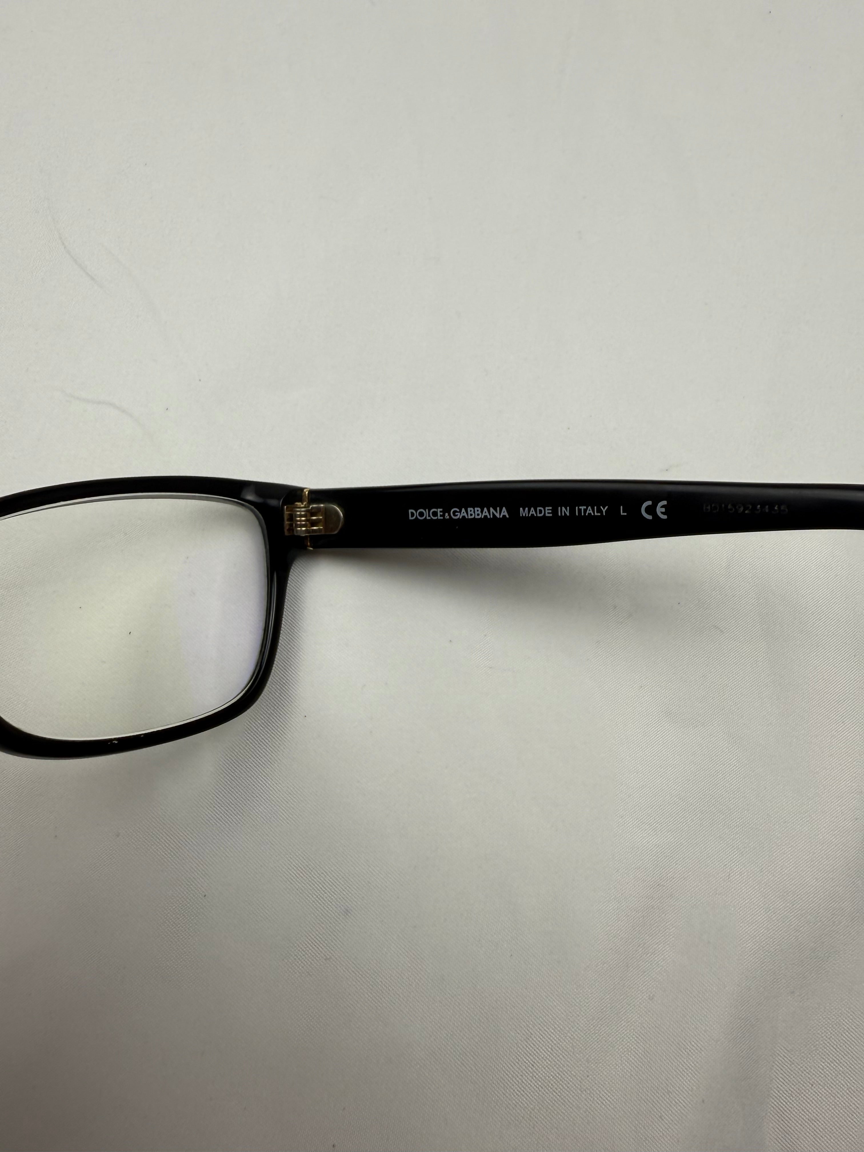 Black 2000s office glasses (with prescription)