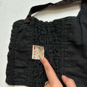Black buckle belt bustier cami top (S)