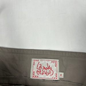 Beige mini dress + capri pants + bolero jacket 3pc set (L)