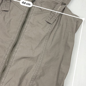 Beige mini dress + capri pants + bolero jacket 3pc set (L)