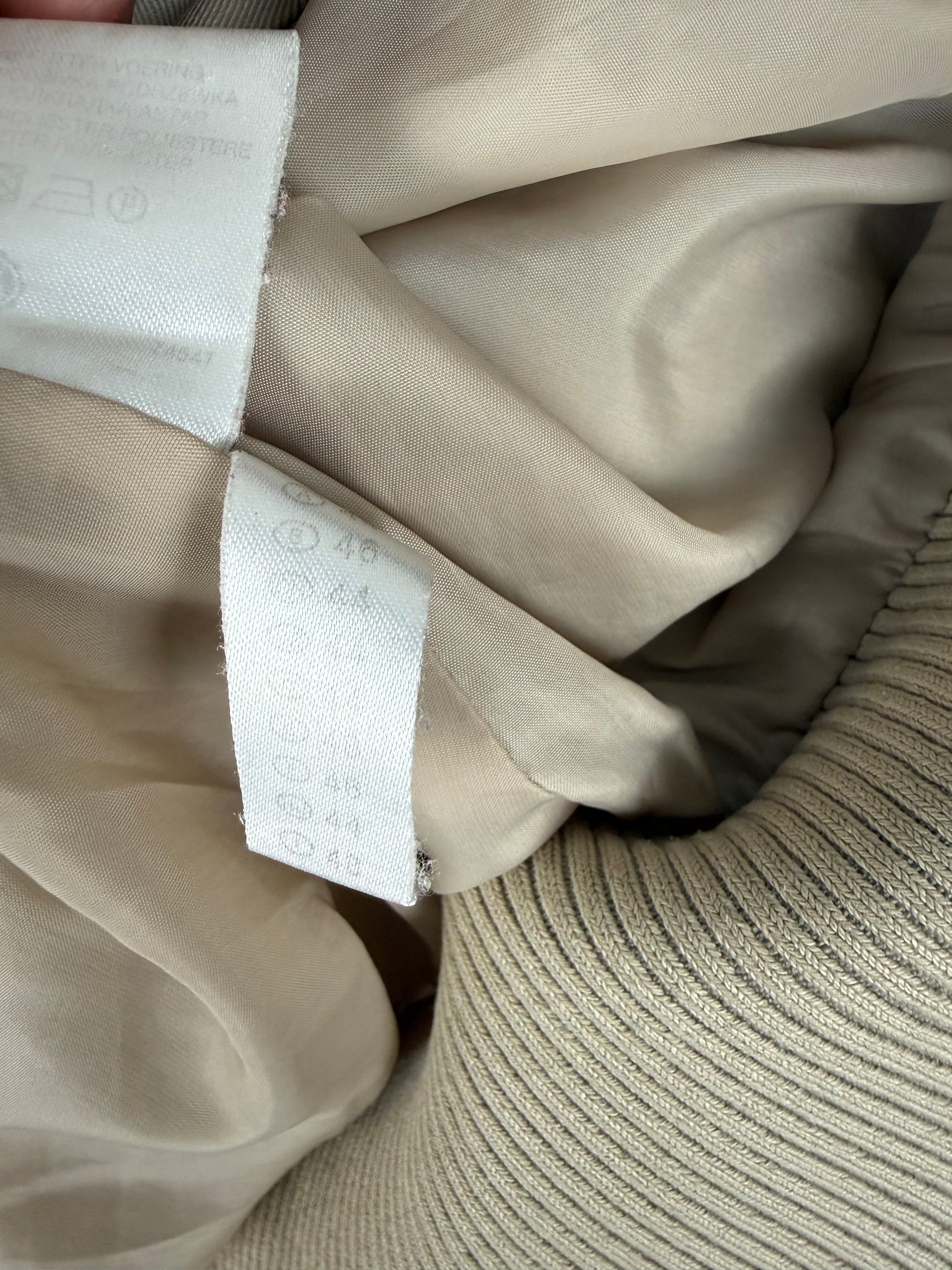 Beige cotton biker jacket (XL)