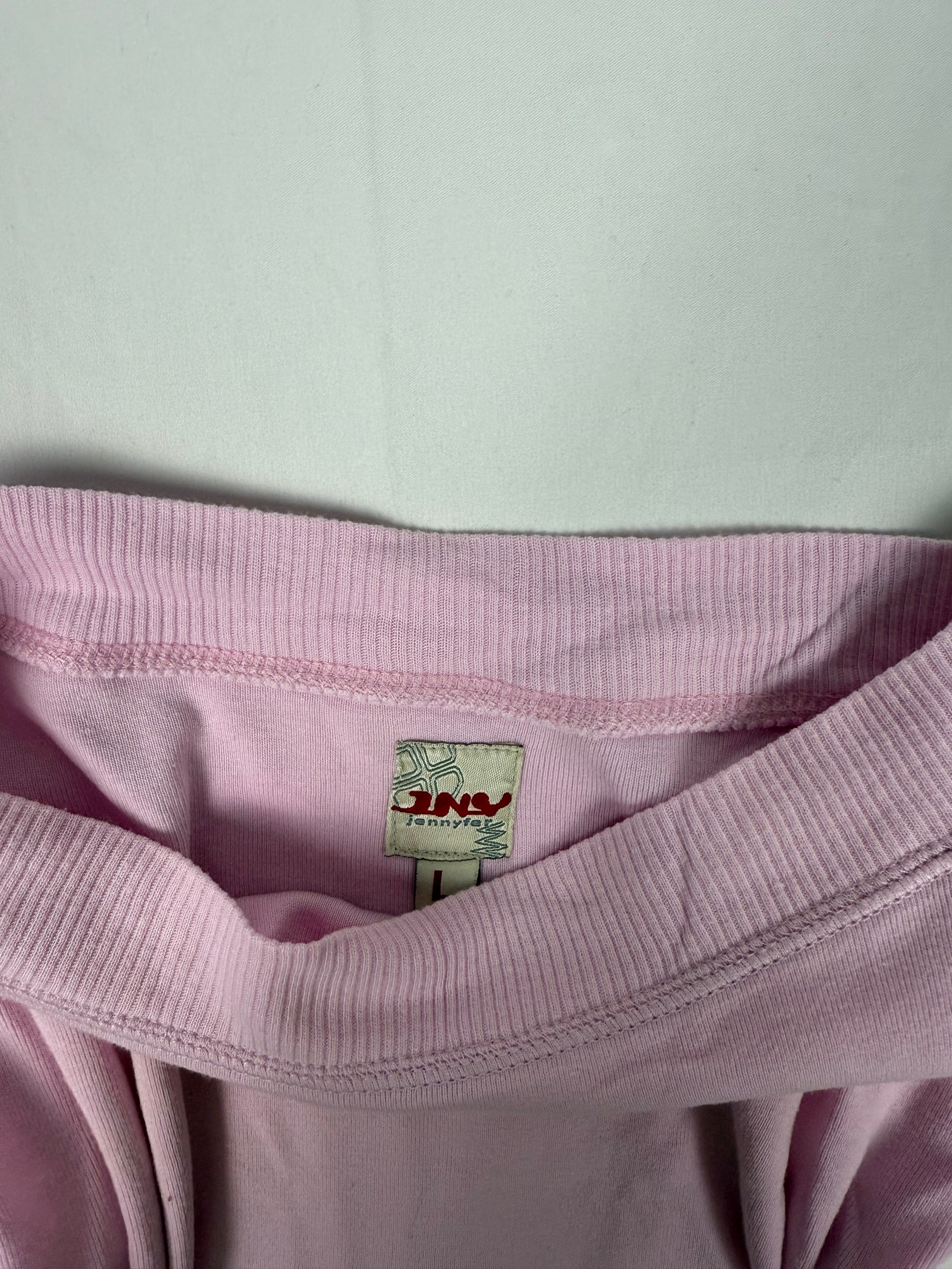 Baby pink off shoulder 100% cotton tee (L)