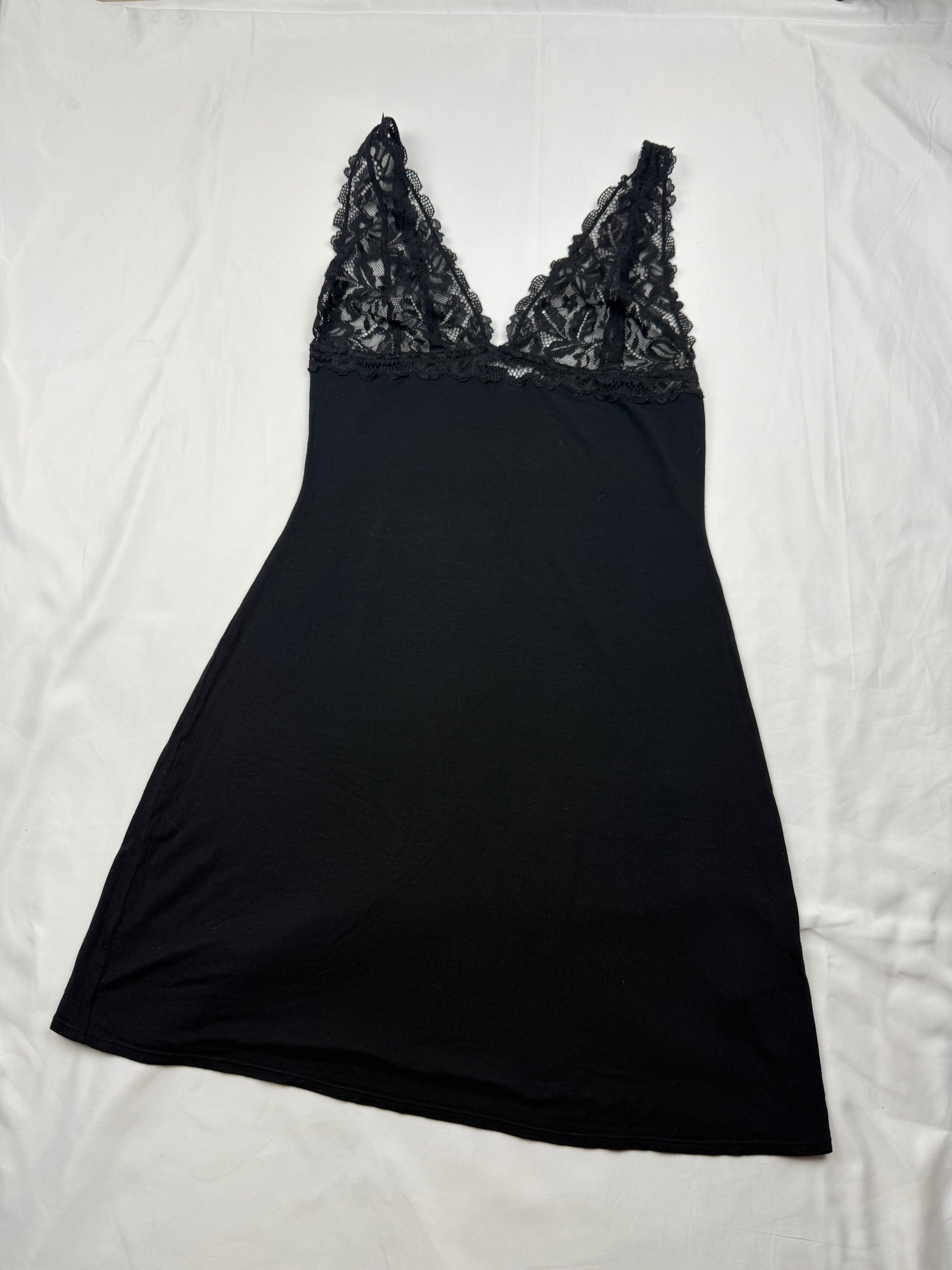 Black lace babydoll dress (S)
