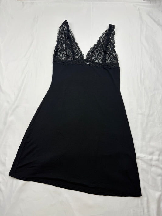 Black lace babydoll dress (S)