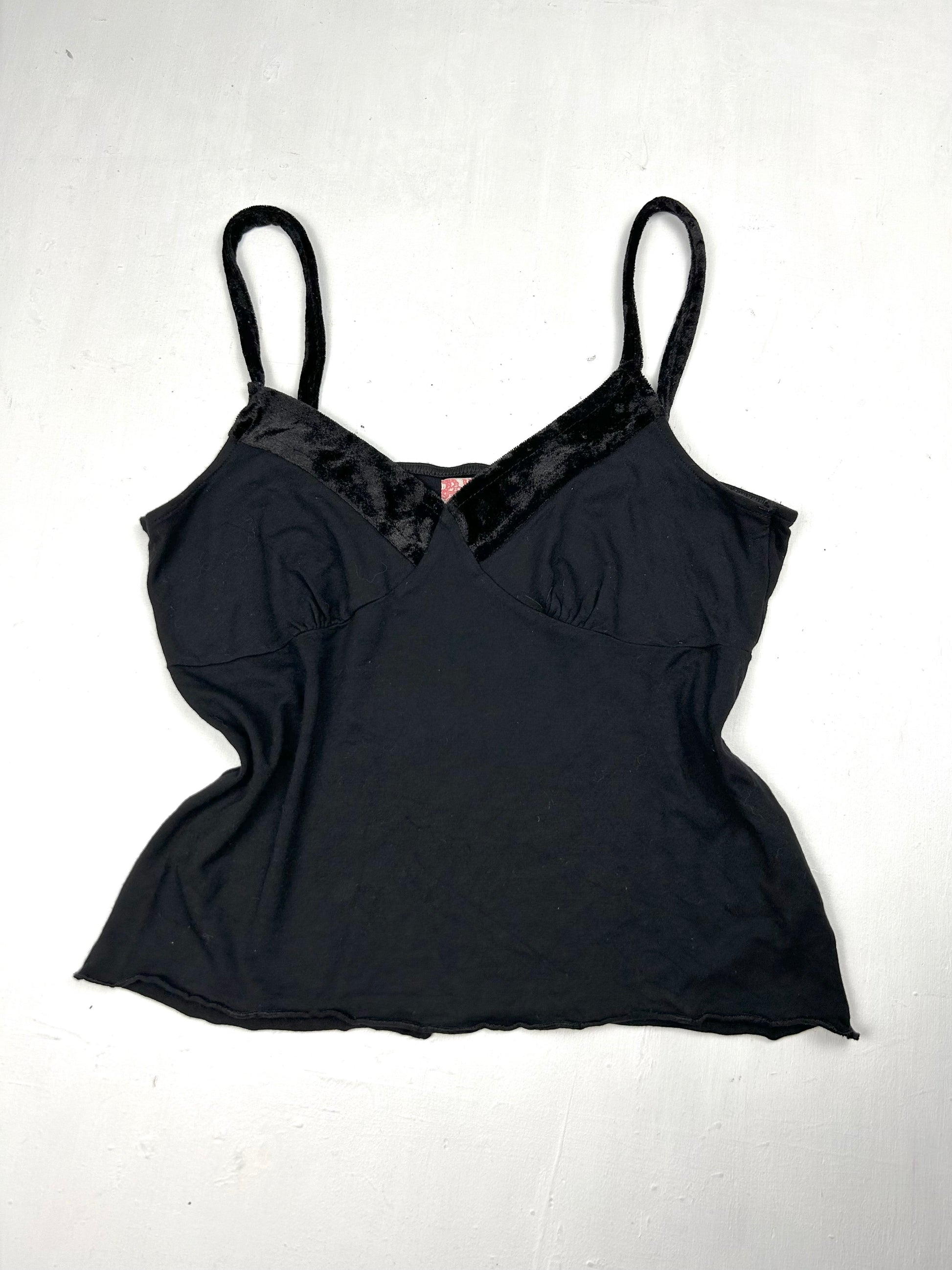 Black cotton cami top (M/L)