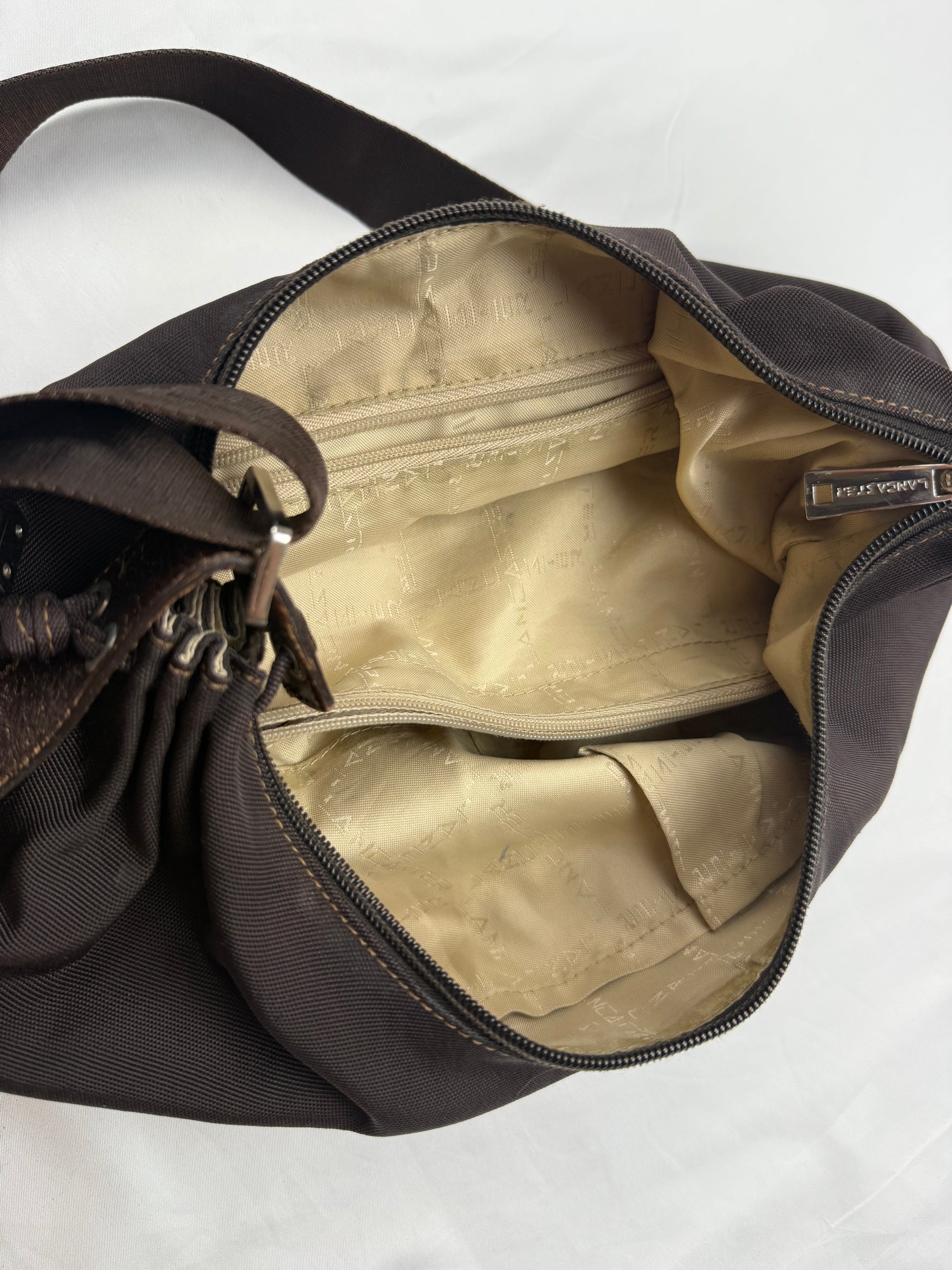 Brown besace bag