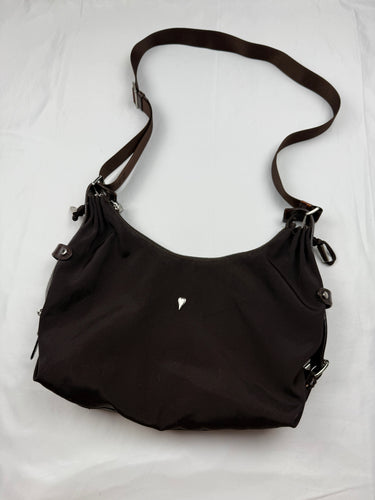 Brown besace bag