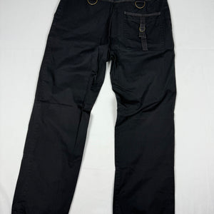 Black low rise cargo baggy pants (M)