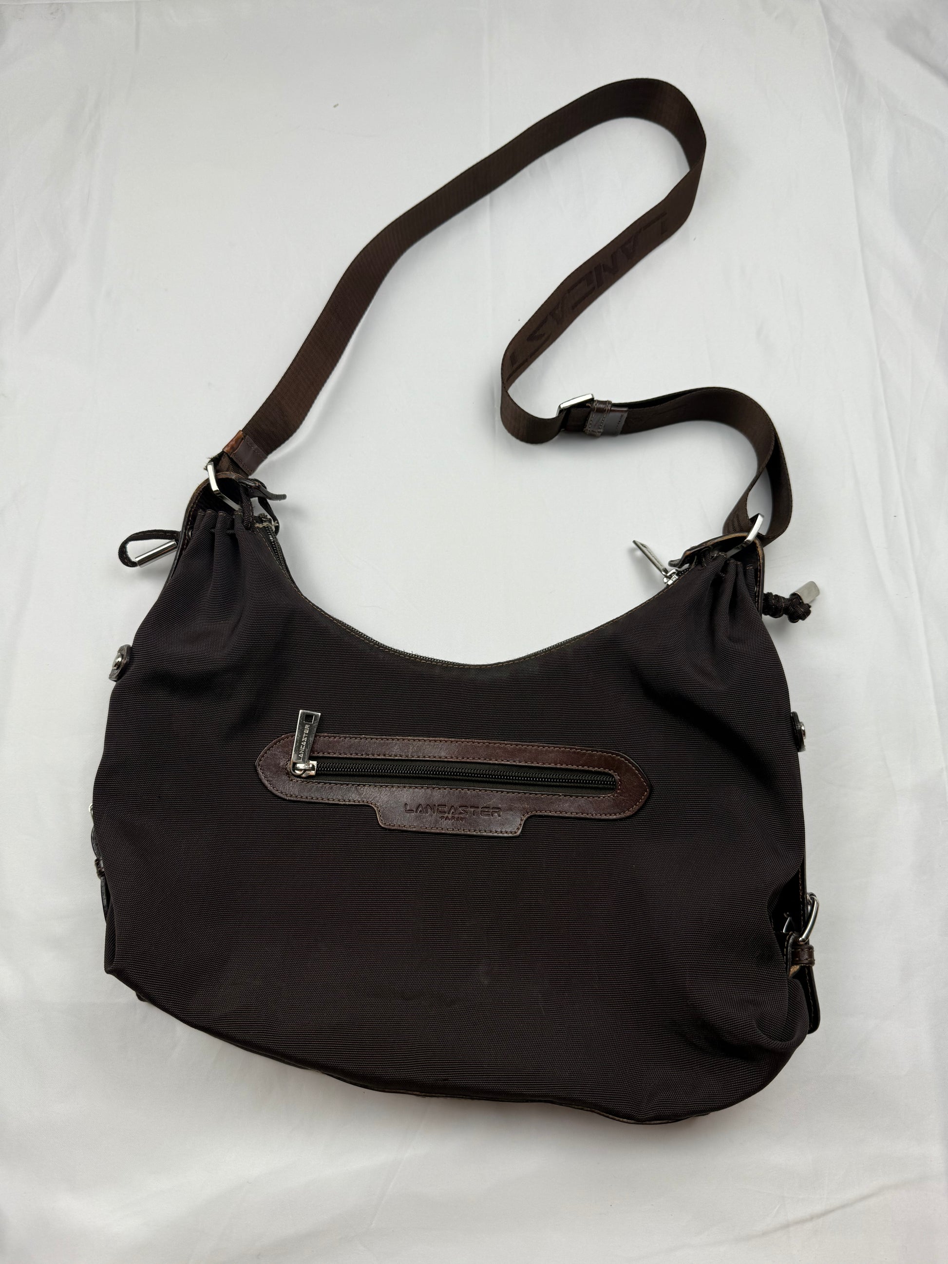 Brown besace bag