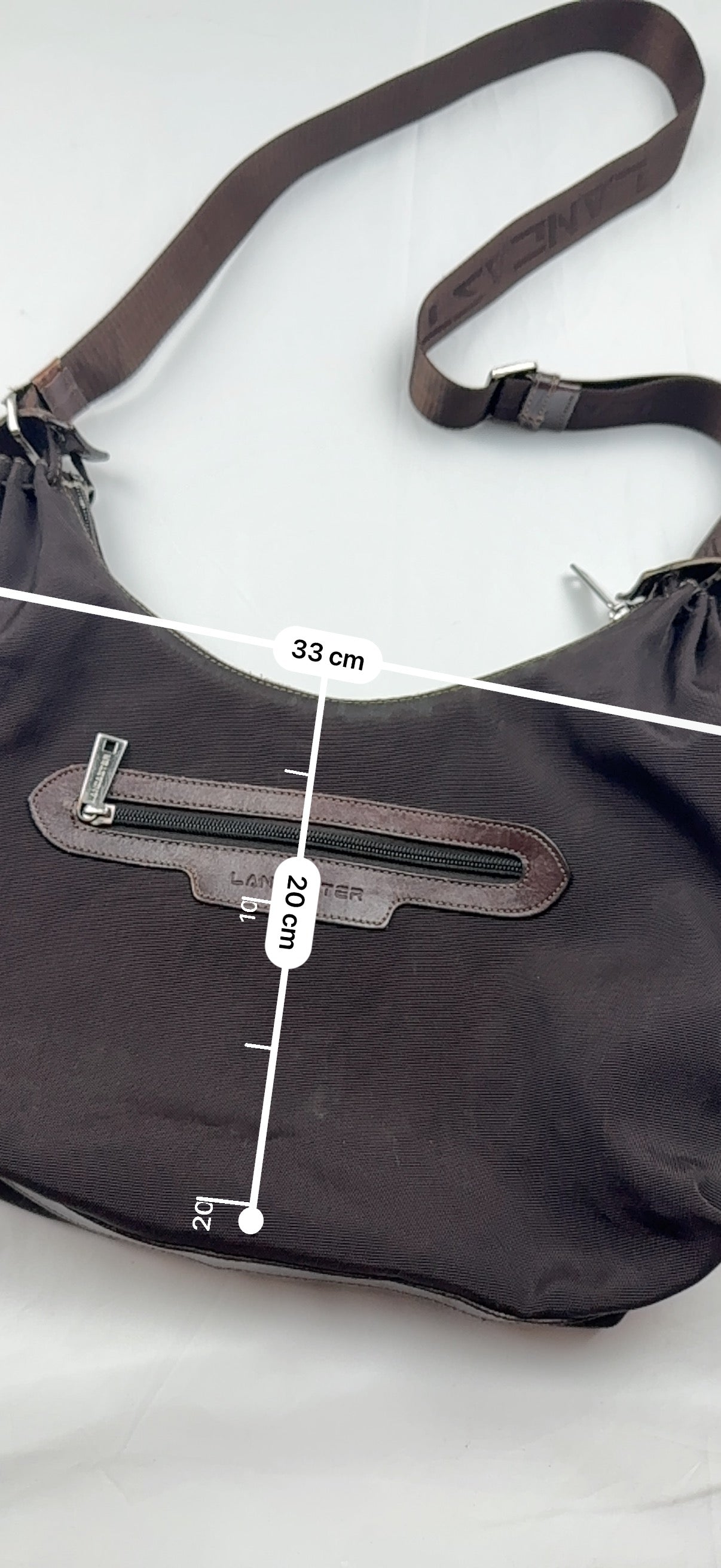 Brown besace bag